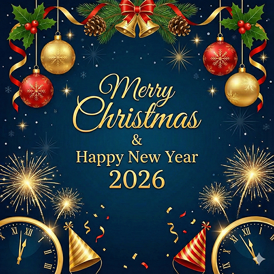 Christmas and New Year Poster